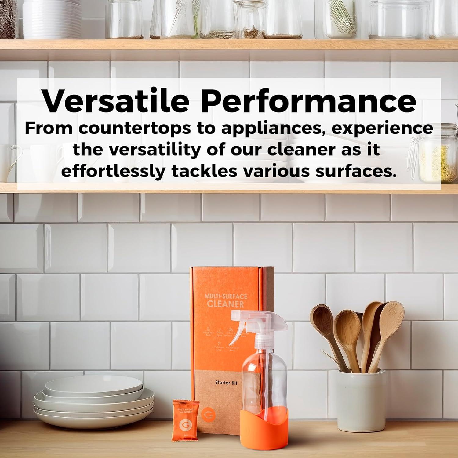 Kit Limpiador Multi-Superficies Ecológico con Botella de Vidrio