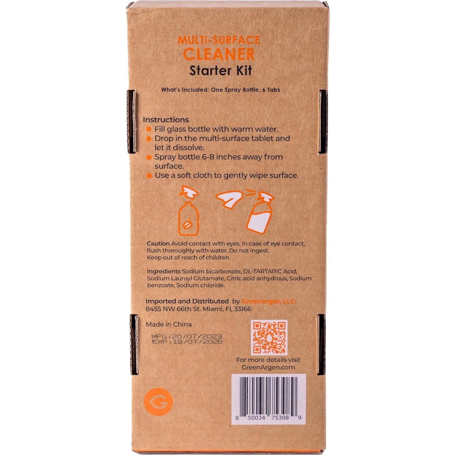 Kit Limpiador Multi-Superficies Ecológico con Botella de Vidrio