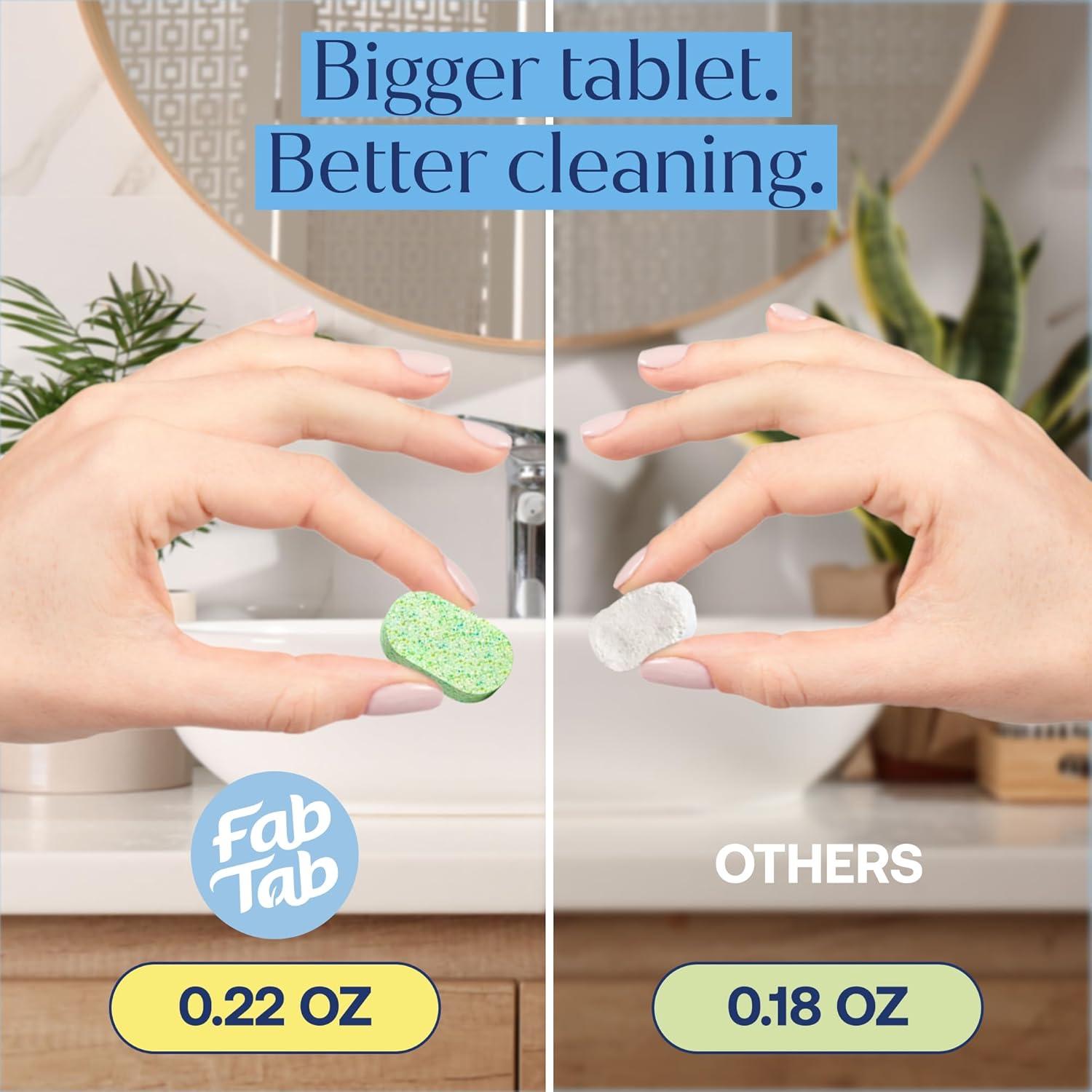 Tabletas de Limpieza para Baño Fab Tab - 20 Tabletas Eco-Conscientes