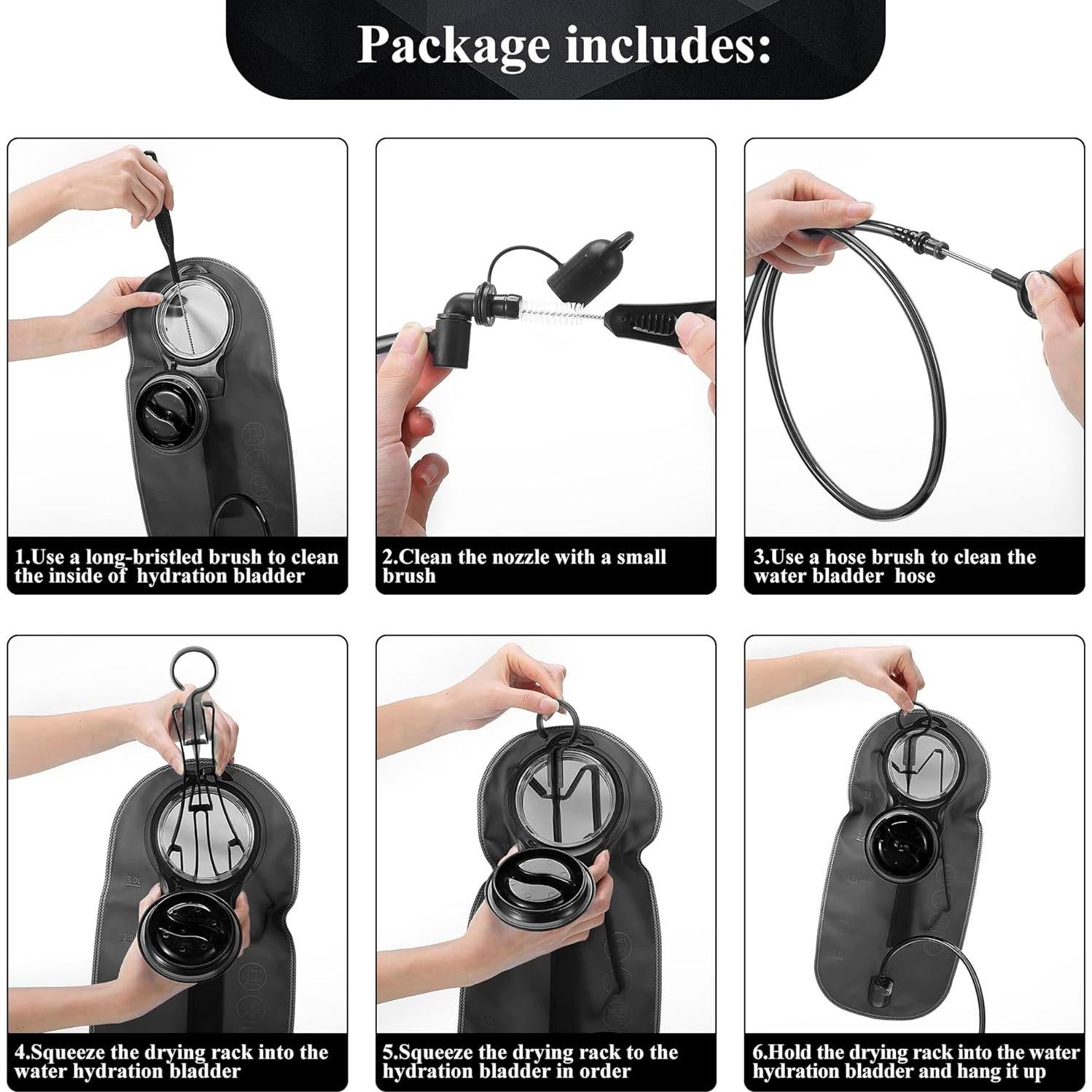 Kit de Limpieza 10 en 1 Feekoon para Bolsa de Hidratación