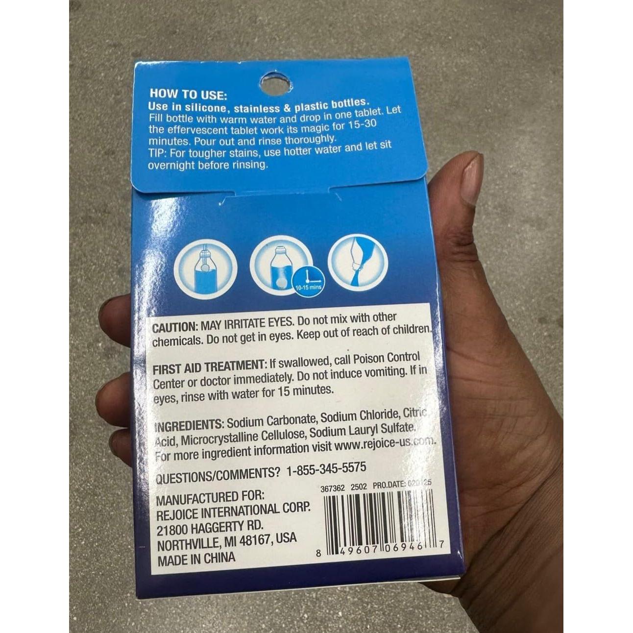 Paquete de 12 tabletas limpiadoras efervescentes Homebright