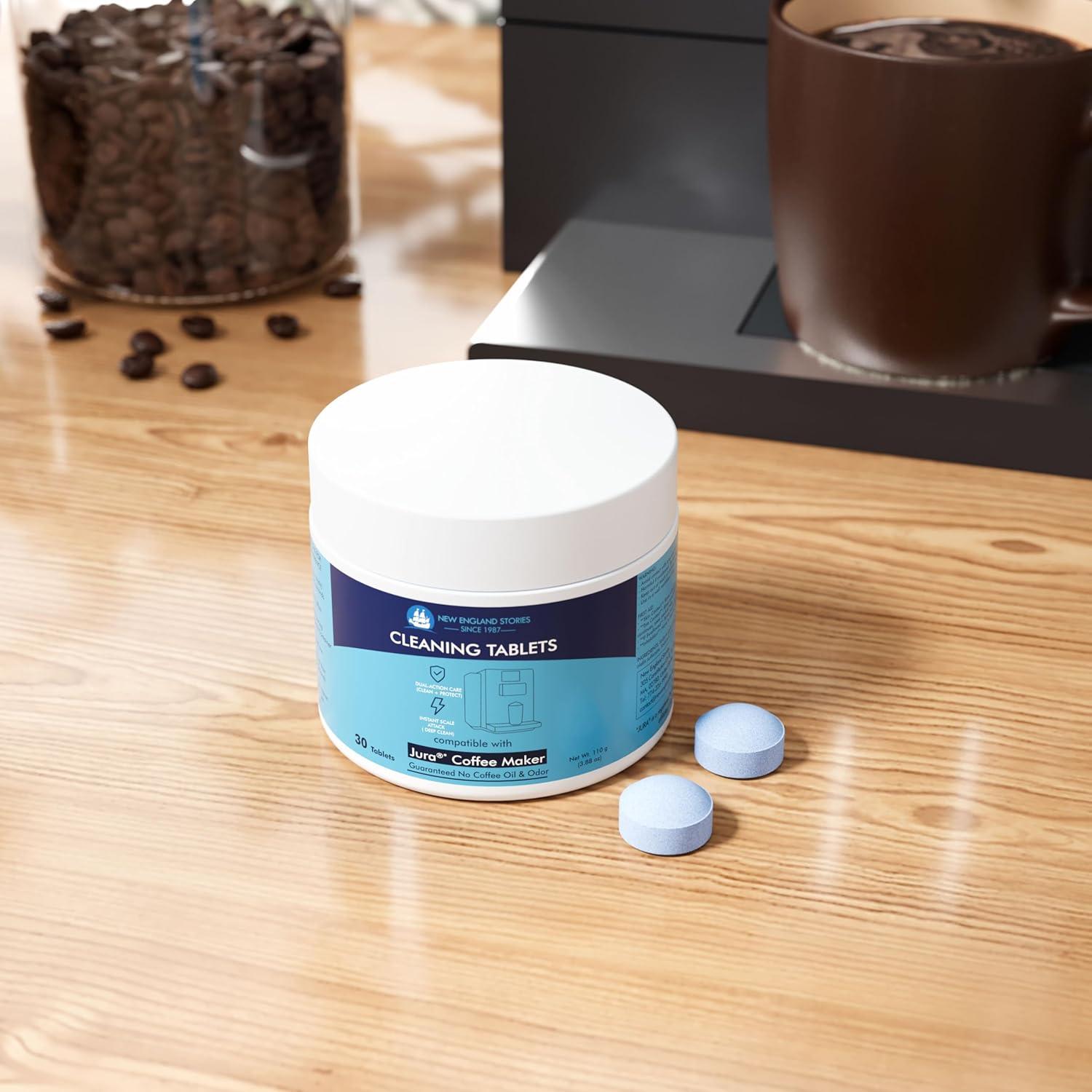 Tabletas de limpieza New England Stories para máquinas Jura - 30 unidades