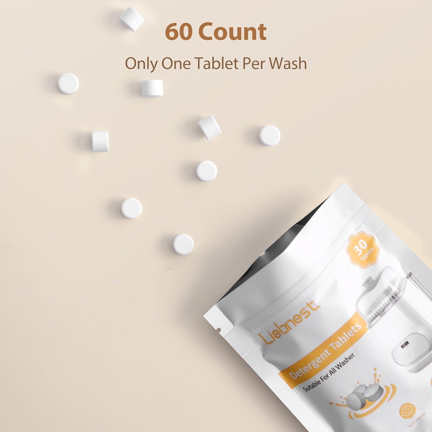 60 Tabletas Limpiadoras para Biberones Momcozy y Más