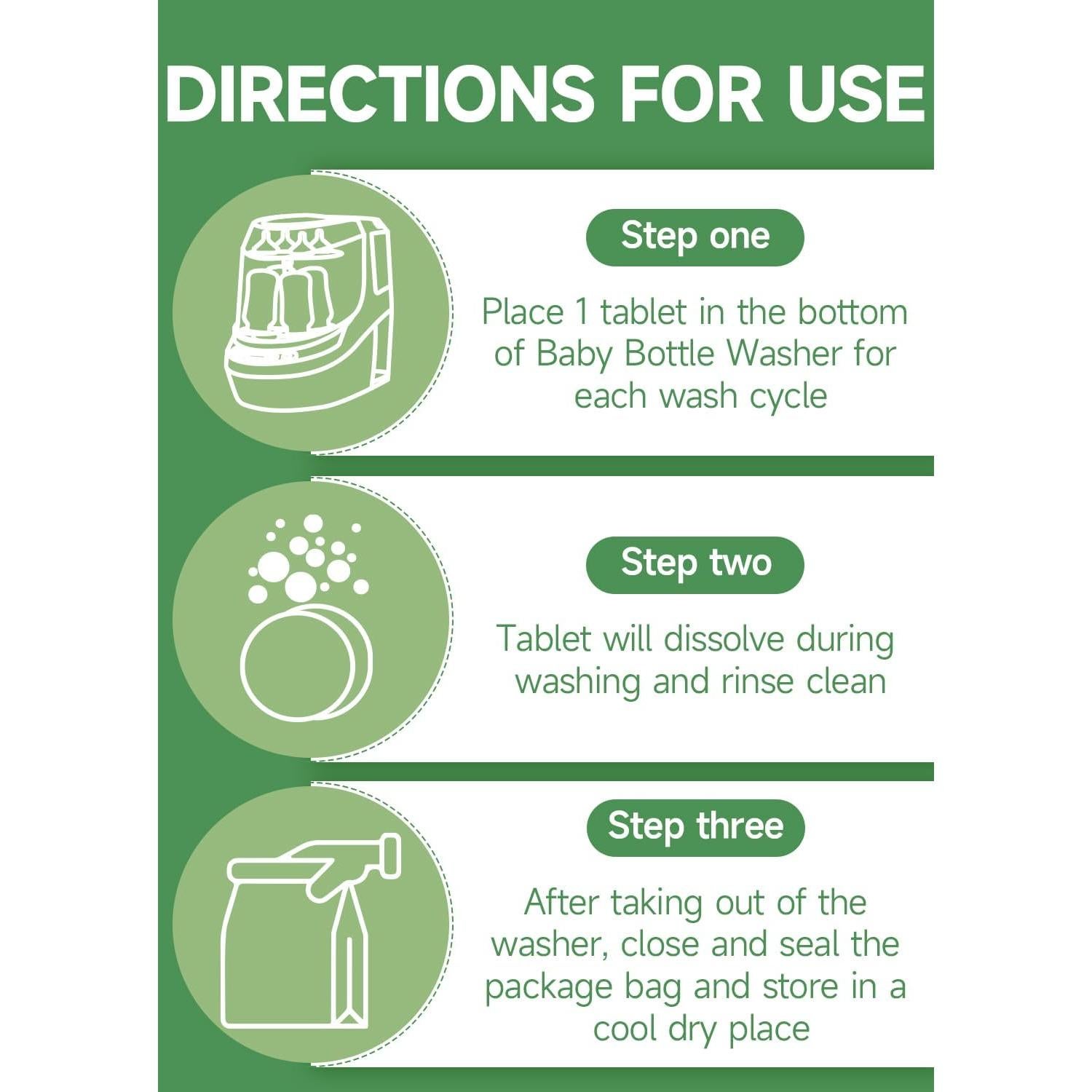 Tabletas detergente Shinyclean para botellas 120 unidades