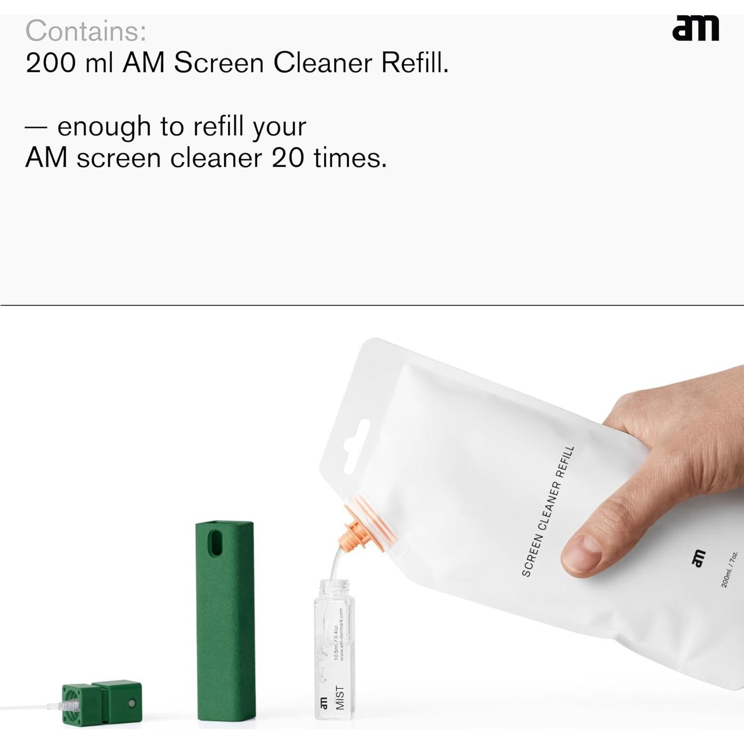 Botella de Recarga Limpiador de Pantallas AM 200ml