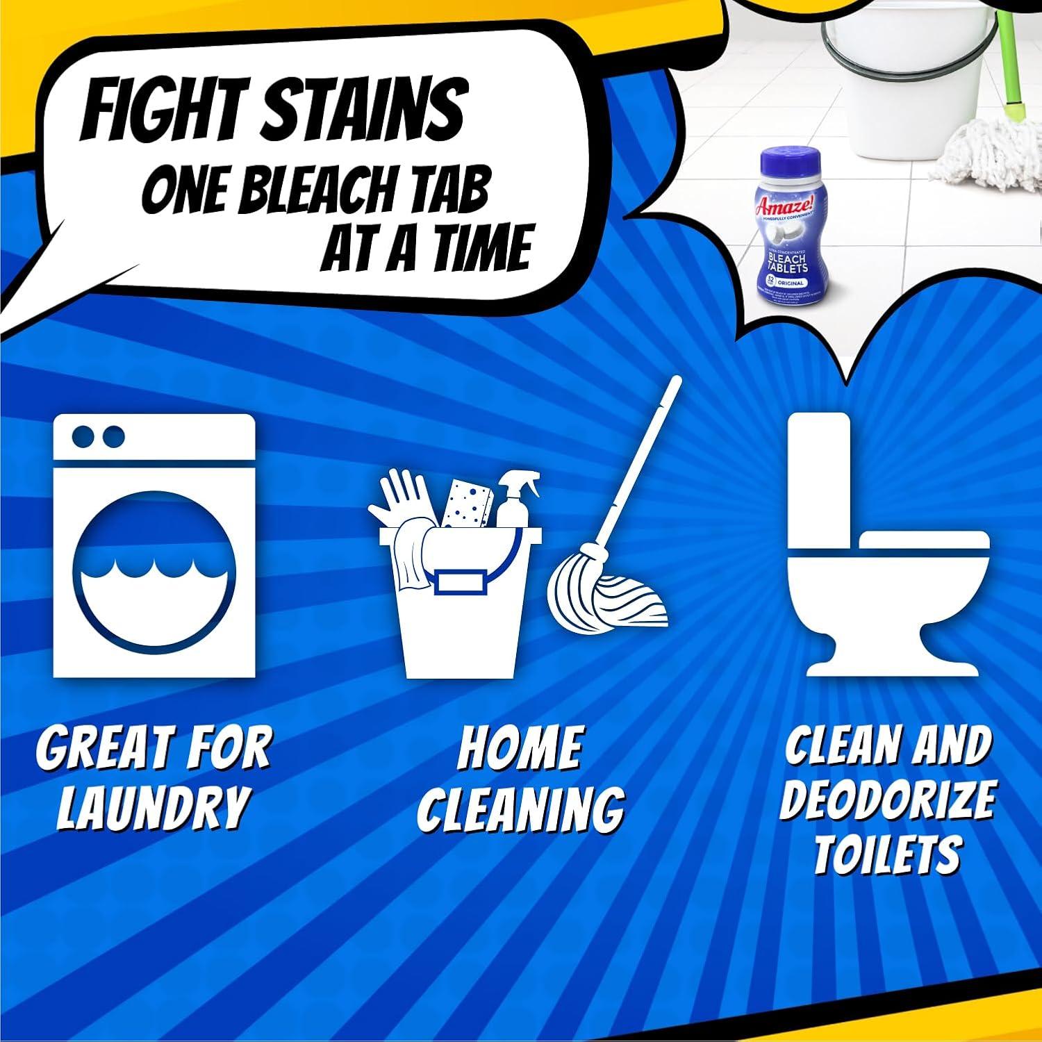 Tabletas de Blanqueador Ultra Concentradas AMAZE - 6 Botellas - Aroma Lavanda