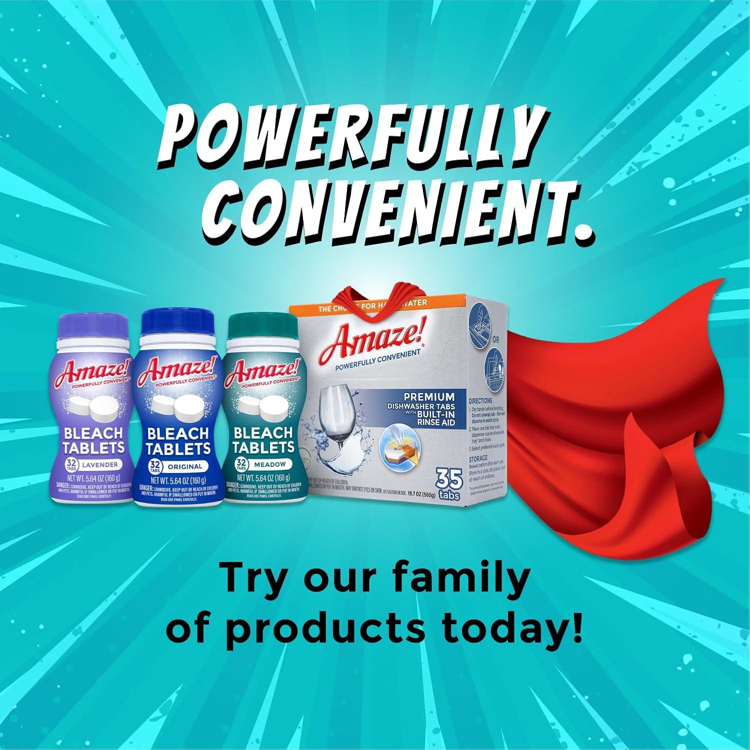 Tabletas de Blanqueador Ultra Concentradas AMAZE - 6 Botellas - Aroma Lavanda