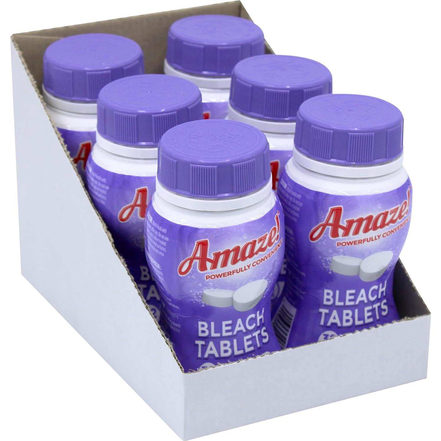 Tabletas de Blanqueador Ultra Concentradas AMAZE - 6 Botellas - Aroma Lavanda
