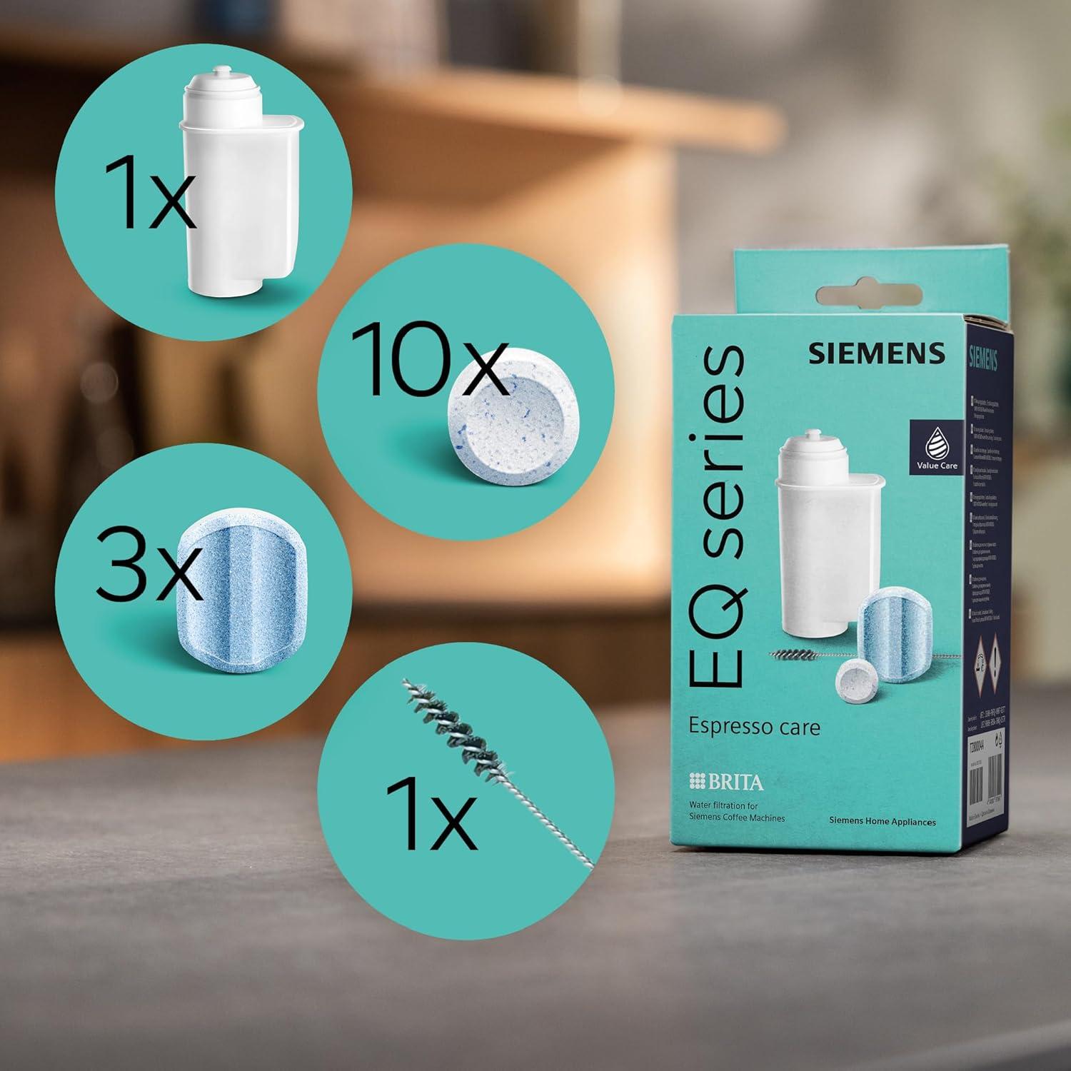 Set de Cuidado para Cafetera Siemens TZ80004A - Filtro y Tabletas