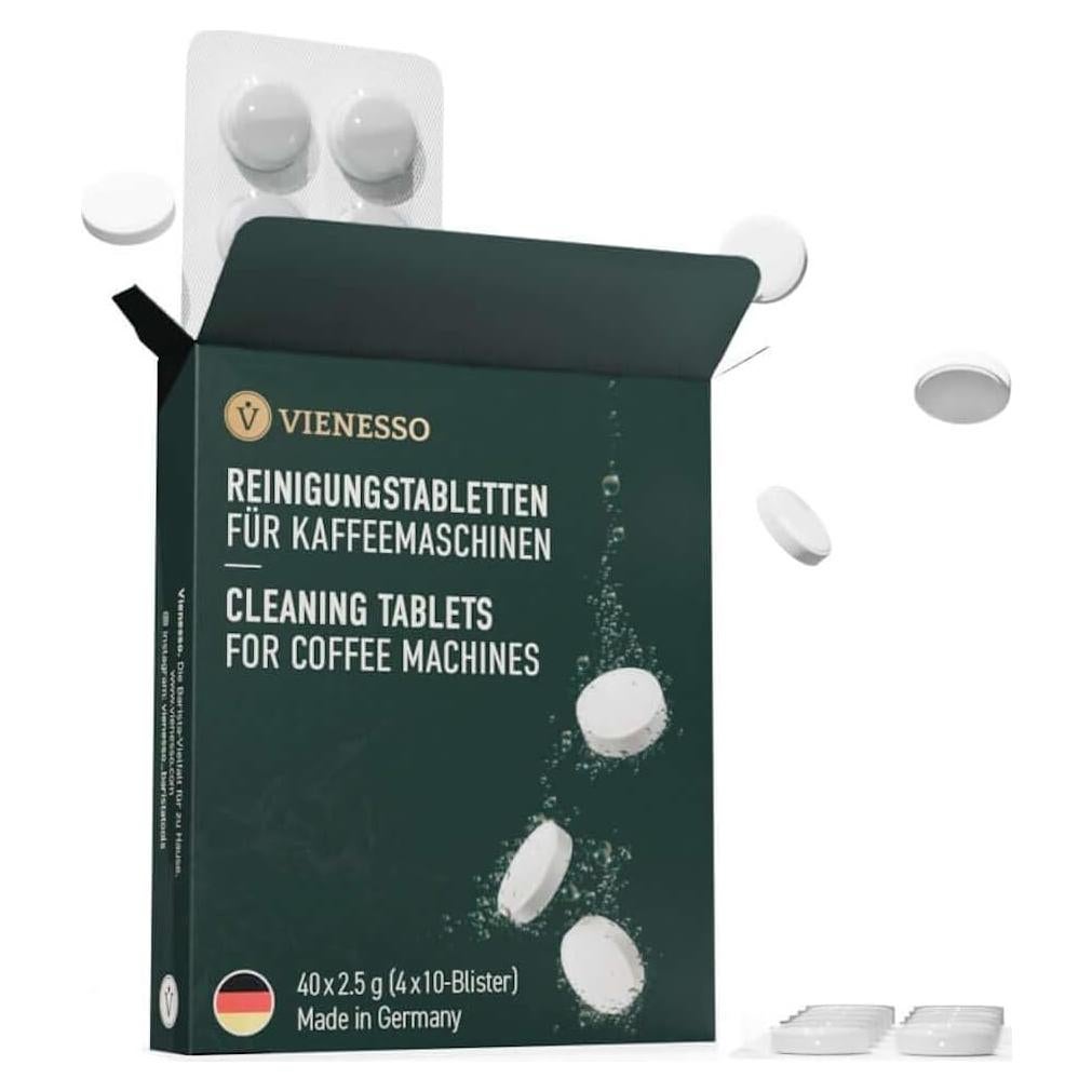 Tabletas de limpieza para máquinas de café VIENESSO - 40 piezas