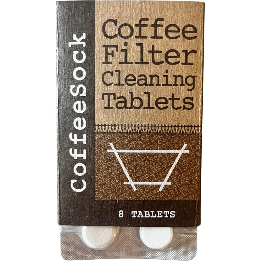 Tabletas de limpieza ecológicas CoffeeSock 8pk - 100% naturales