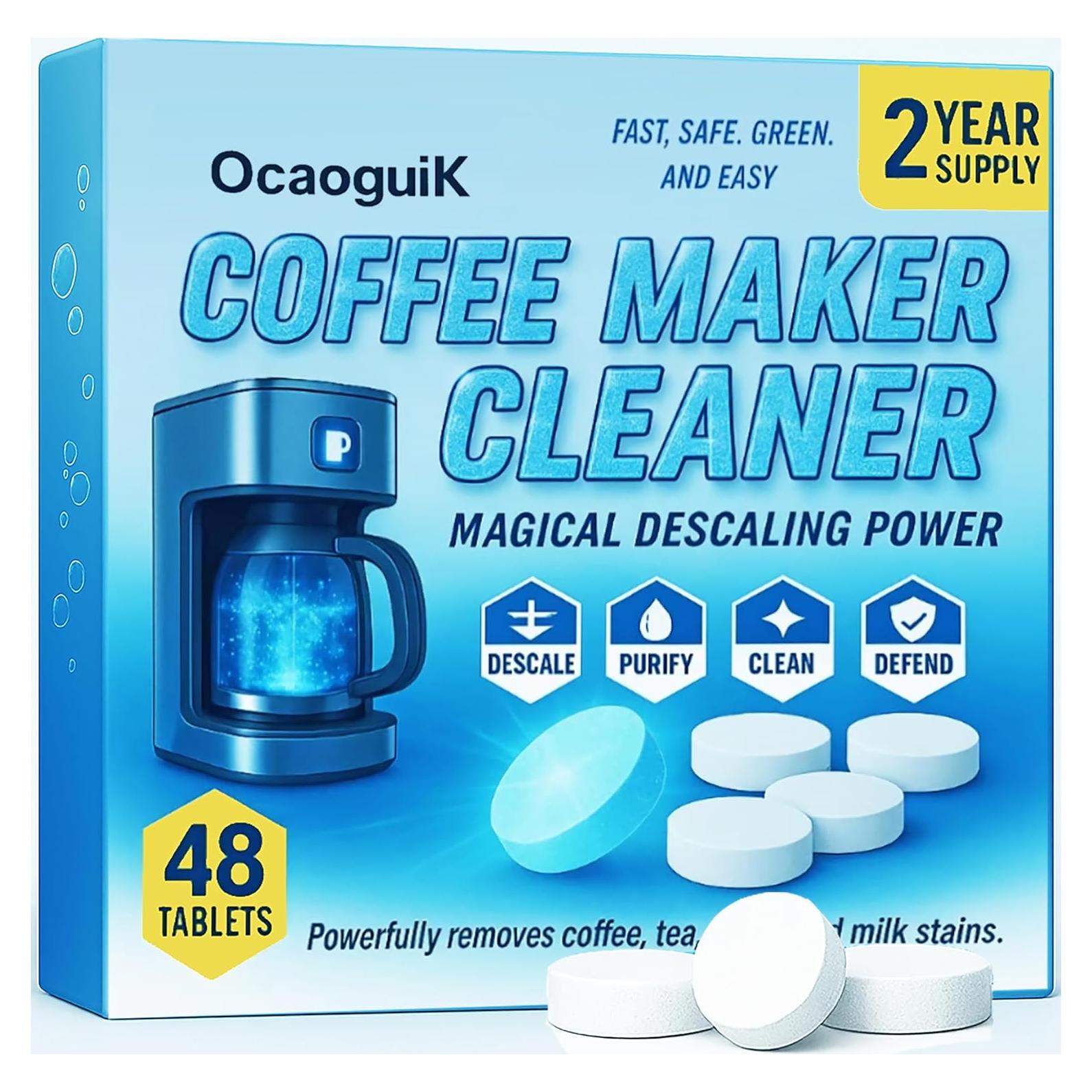 48 Tabletas Limpiador Desincrustante para Cafeteras CoffeeMC
