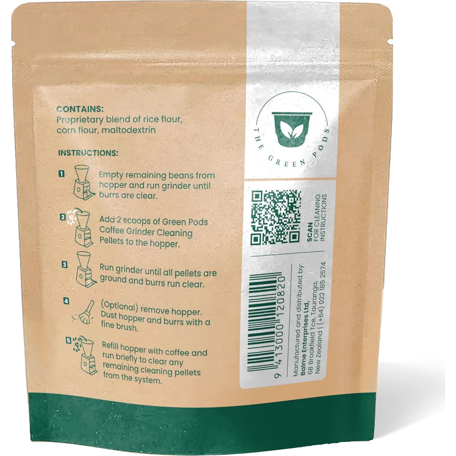 Limpiador de Molinillos de Café The Green Pods 200g Natural