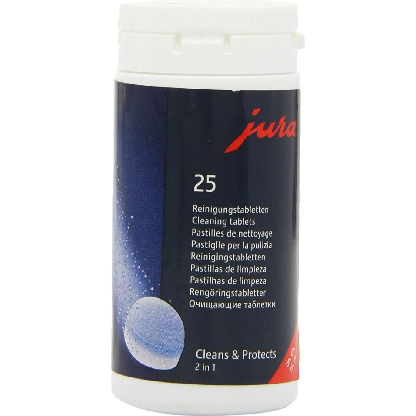 Tabletas de limpieza 2 fases Jura para café automáticas - 25 unidades