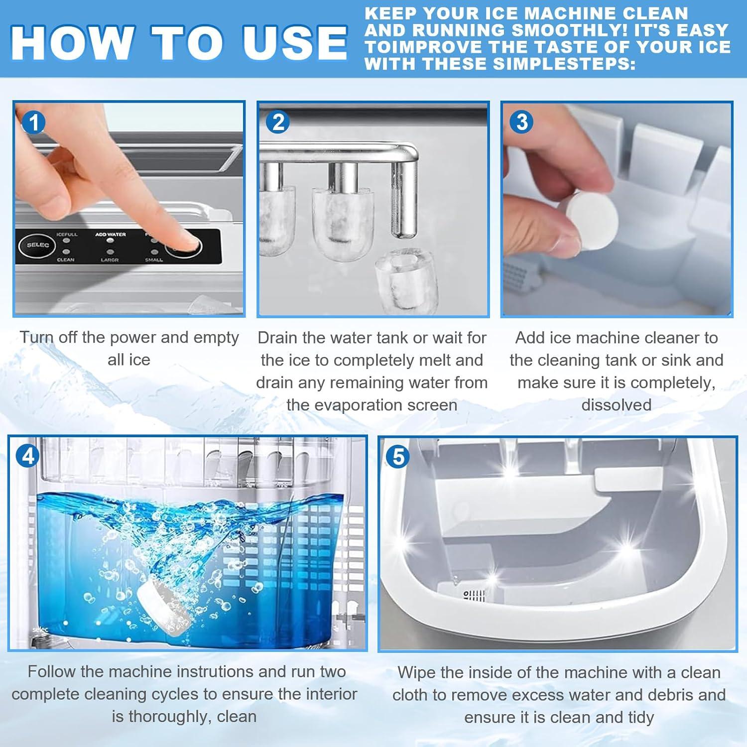 Tabletas Desincrustantes para Máquinas de Hielo - 36 Unidades