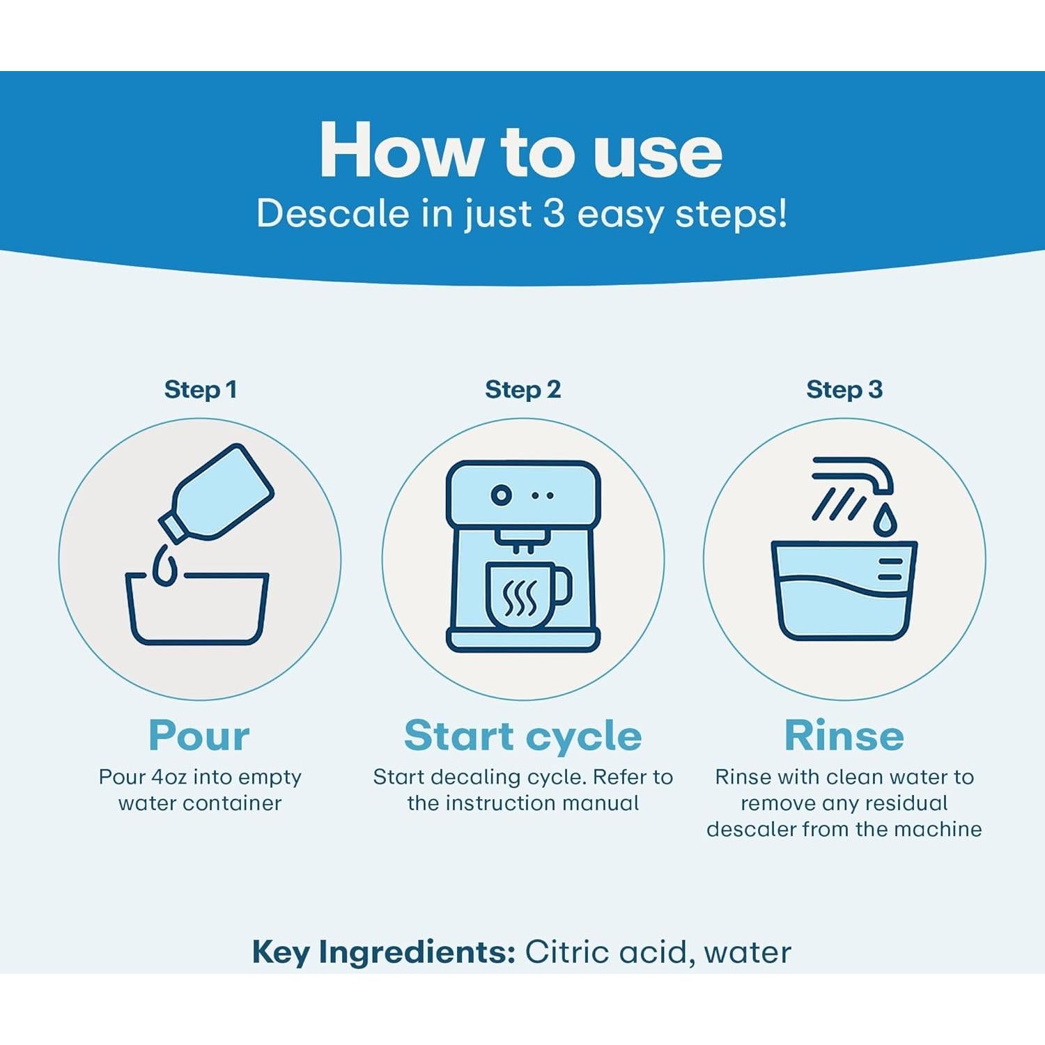 Descalcificador para Cafeteras Jura 32 Oz | Incluye Paño de Limpieza