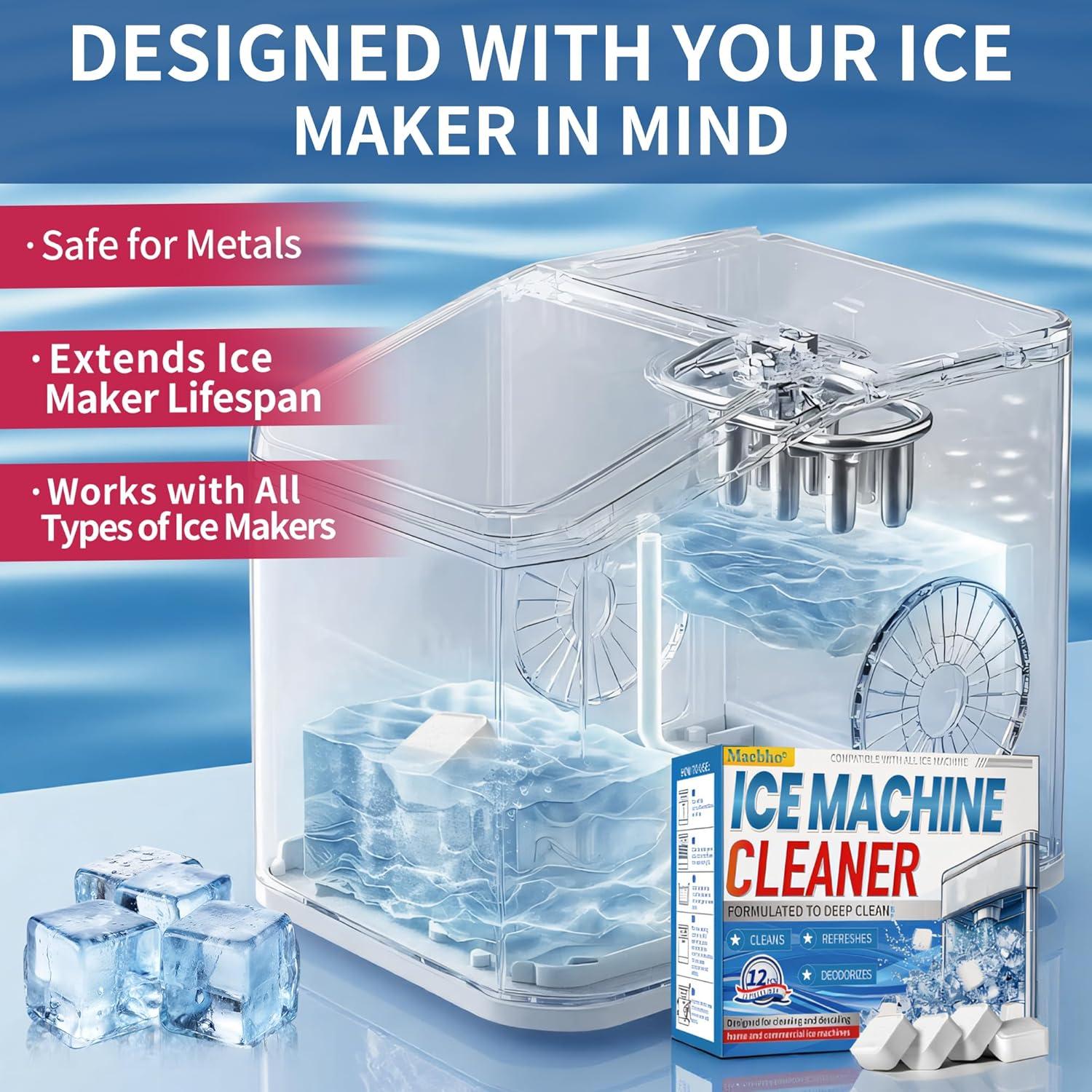 Limpiador Desincrustante para Máquina de Hielo Maebho - 12 Tabletas