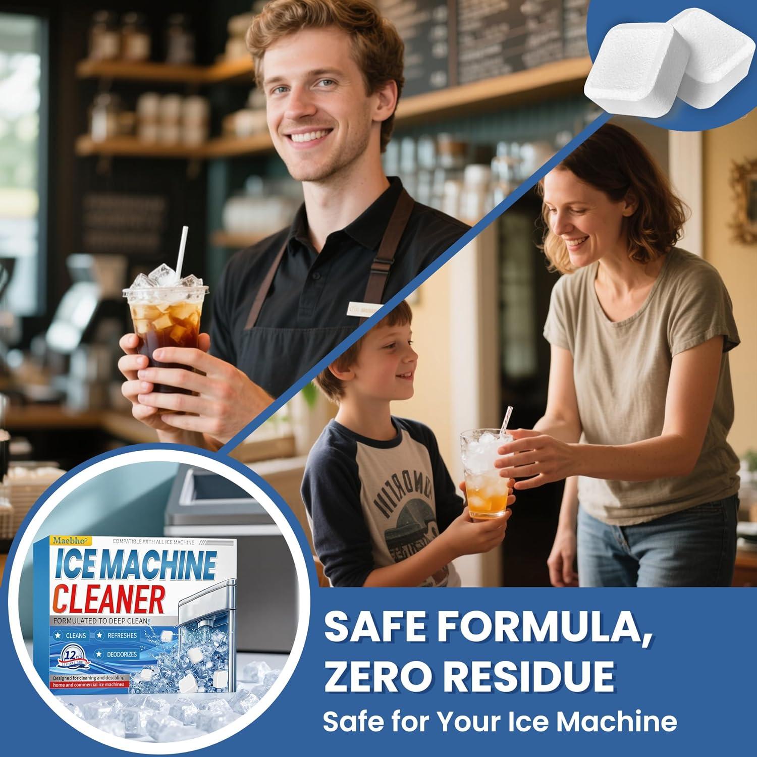 Limpiador Desincrustante para Máquina de Hielo Maebho - 12 Tabletas