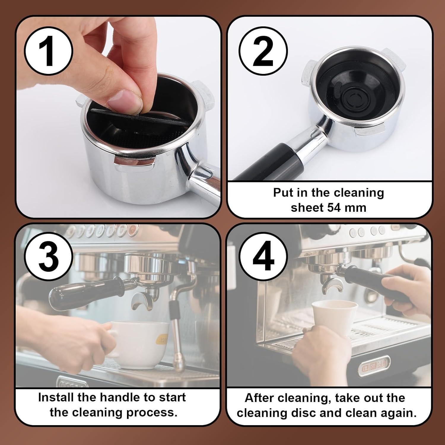 Disco de Limpieza para Espresso BOXOB 54mm - 2 Piezas Silicona