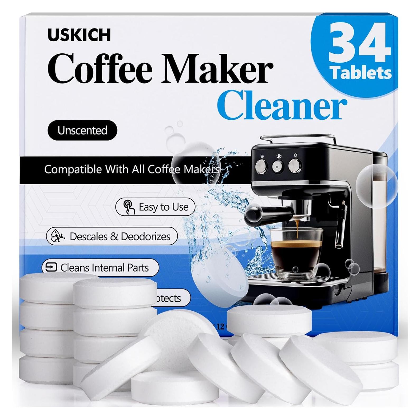 Tabletas Desincrustantes USKICH para Cafeteras - 34 Unidades