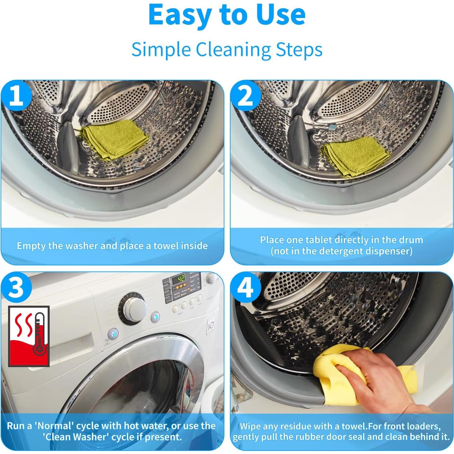 Tabletas Limpiadoras de Lavadora Ecológicas - 24 Unidades