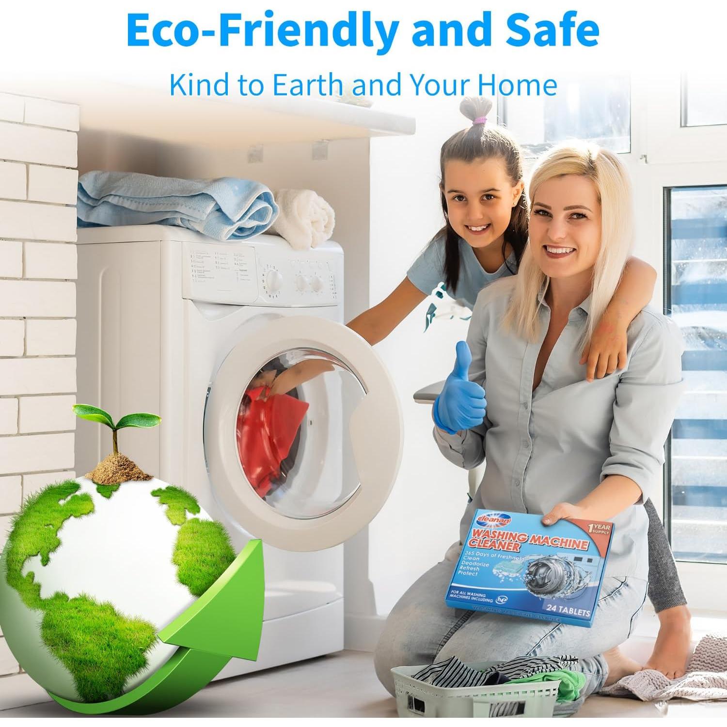 Tabletas Limpiadoras de Lavadora Ecológicas - 24 Unidades