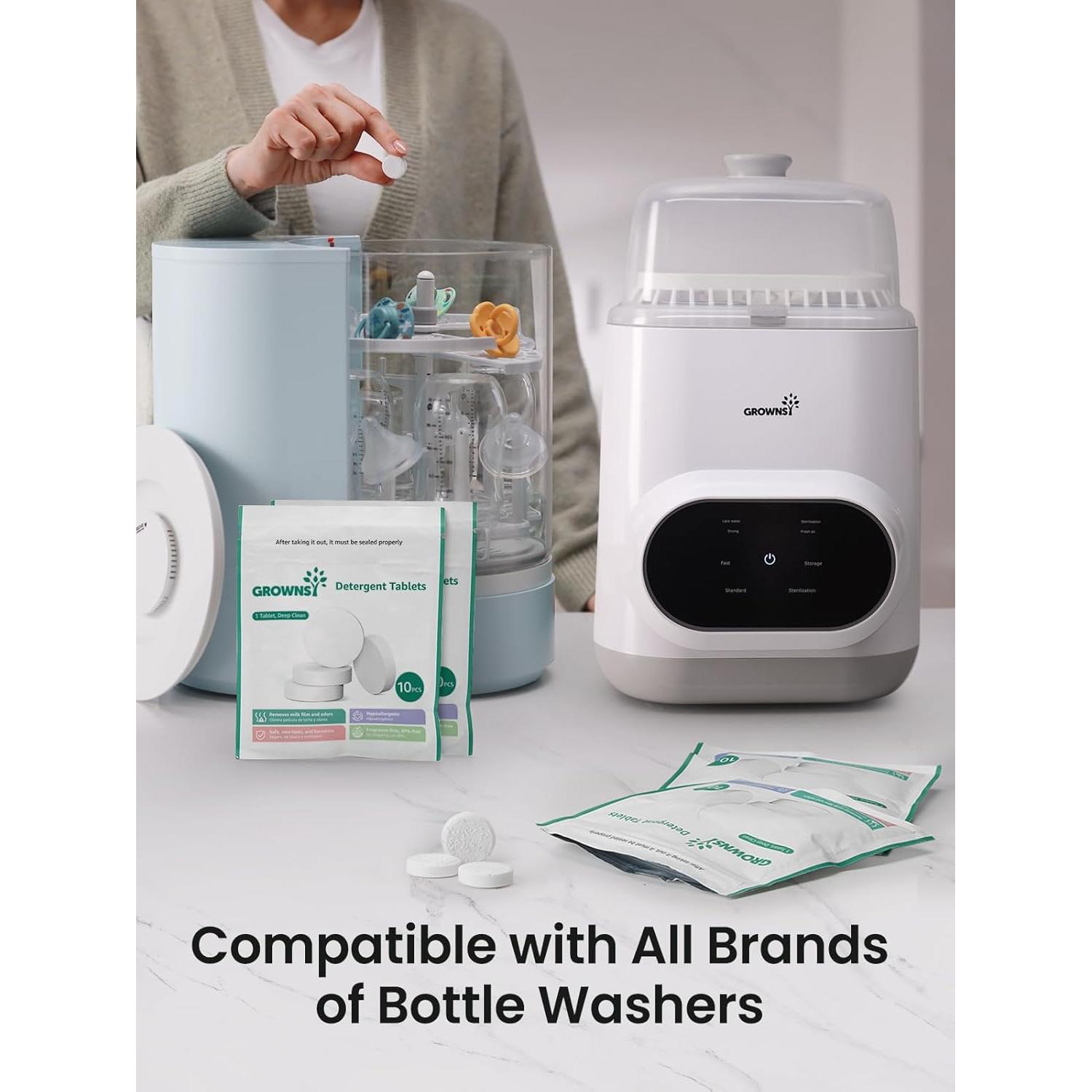 Tabletas de Lavado de Detergente Ecológicas 40PCS para Biberones