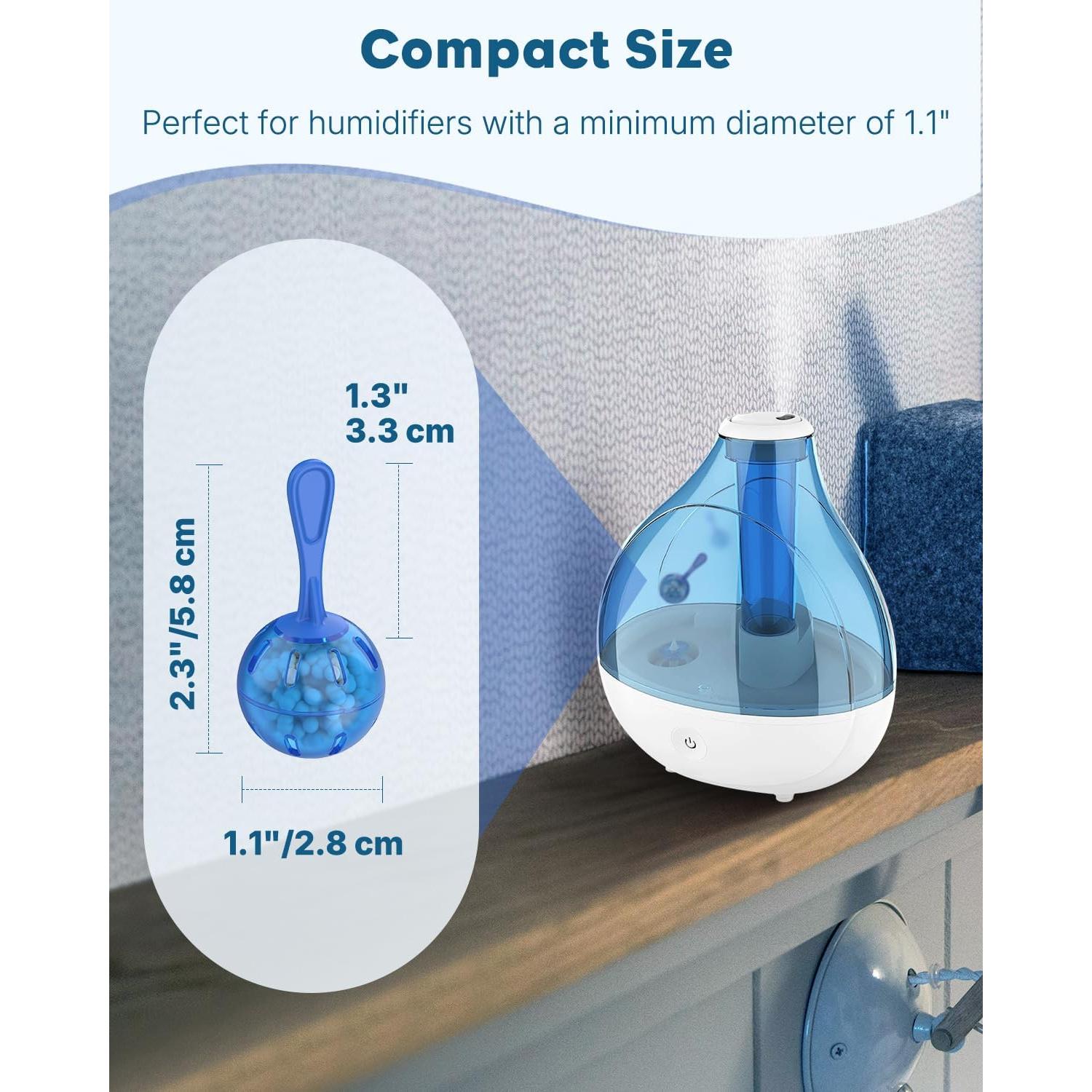 Bolas de Limpieza para Humidificador Pawfly - 12 Pcs Desmineralización