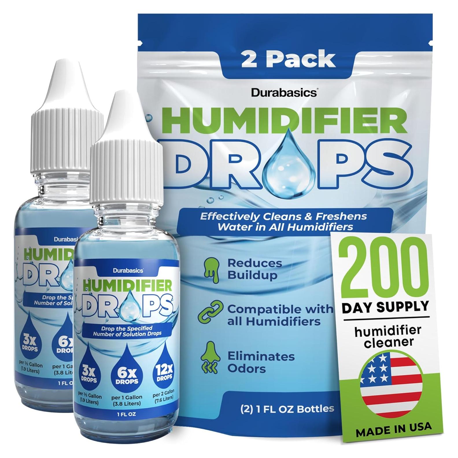 Gotas para Humidificador Durabasics - Limpieza y Desodorización