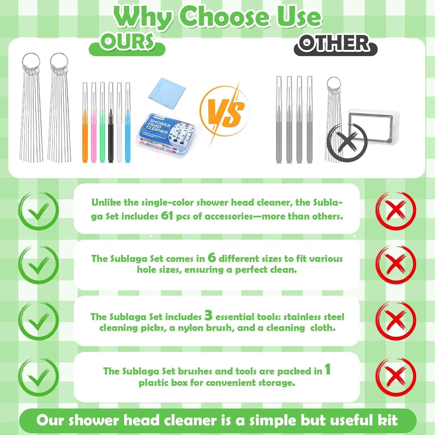 Kit de Limpieza para Cabezal de Ducha Sublaga 61 Piezas