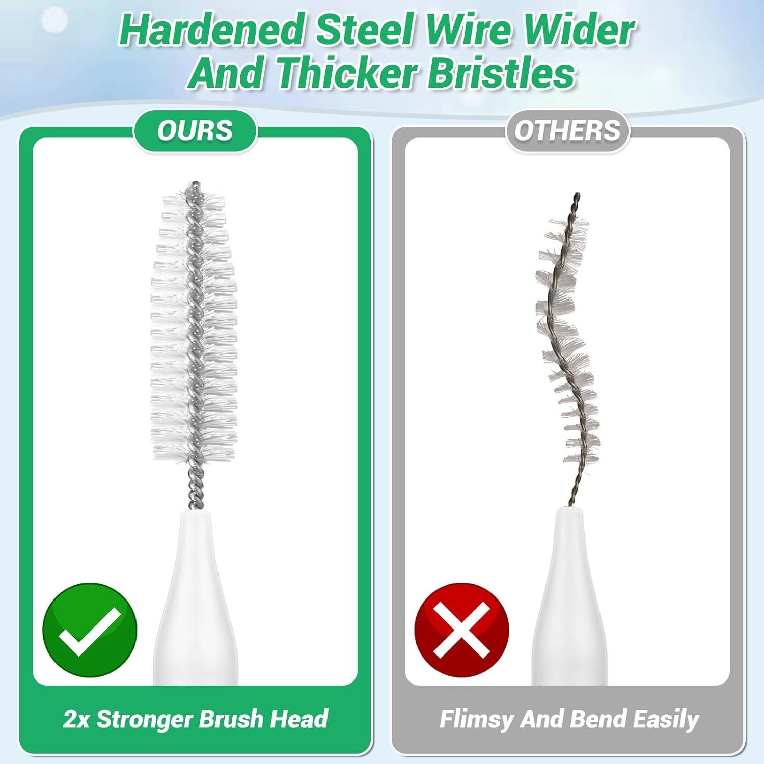 Kit de Limpieza de Cabezal de Ducha MAPVOLUT 70-en-1 con 50 Cepillos y 20 Puntas