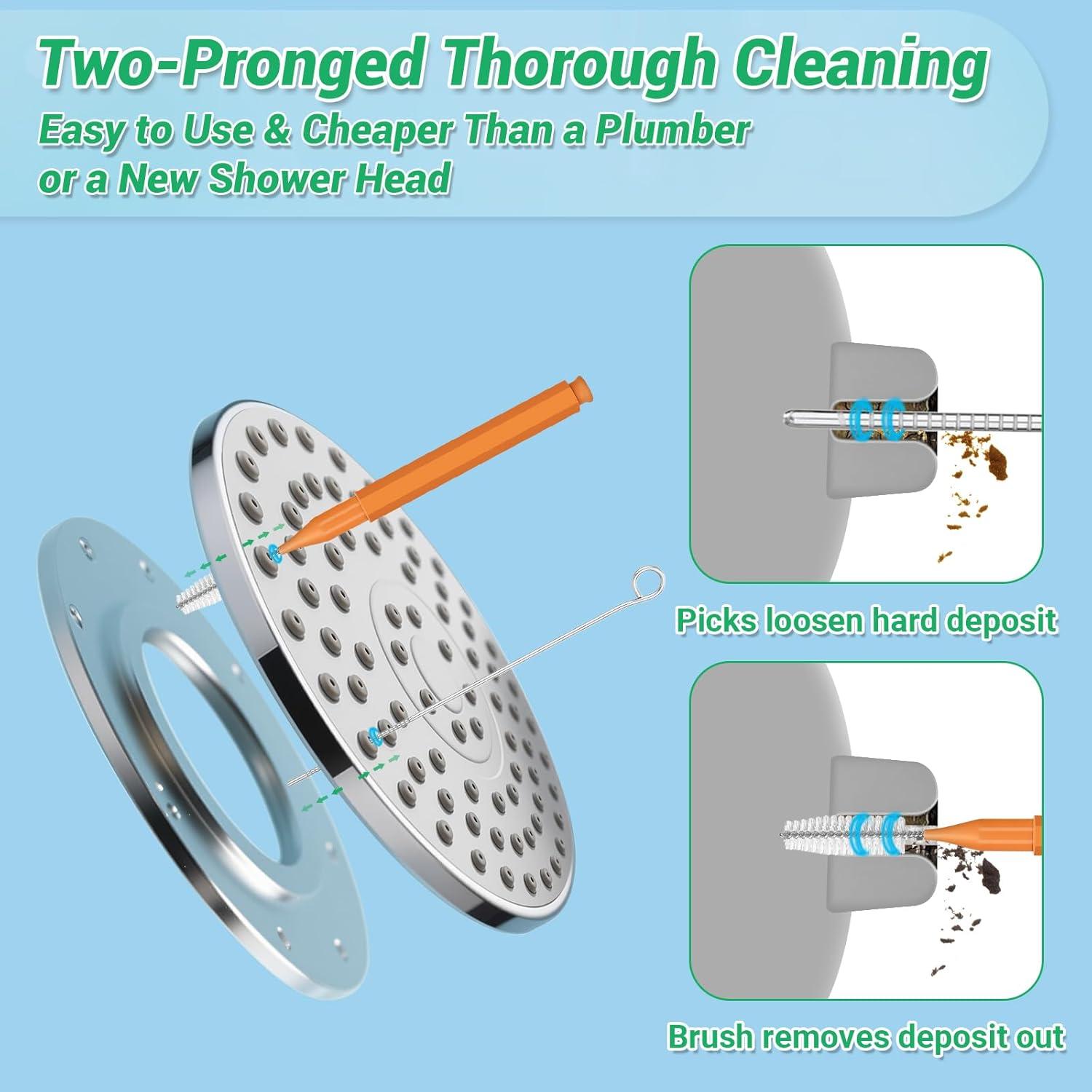 Kit de Limpieza de Cabezal de Ducha MAPVOLUT 70-en-1 con 50 Cepillos y 20 Puntas