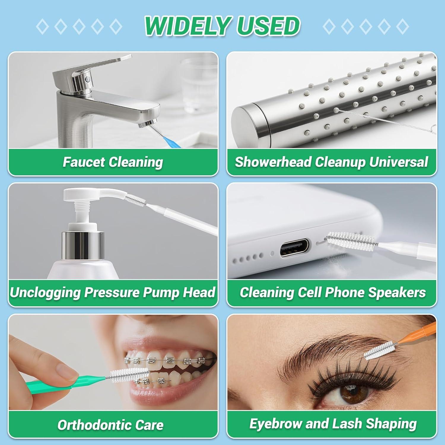 Kit de Limpieza de Cabezal de Ducha MAPVOLUT 70-en-1 con 50 Cepillos y 20 Puntas