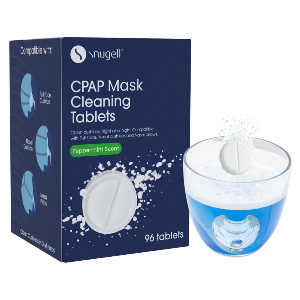 Tabletas Efervescentes Limpieza CPAP Snugell - 96 Unidades