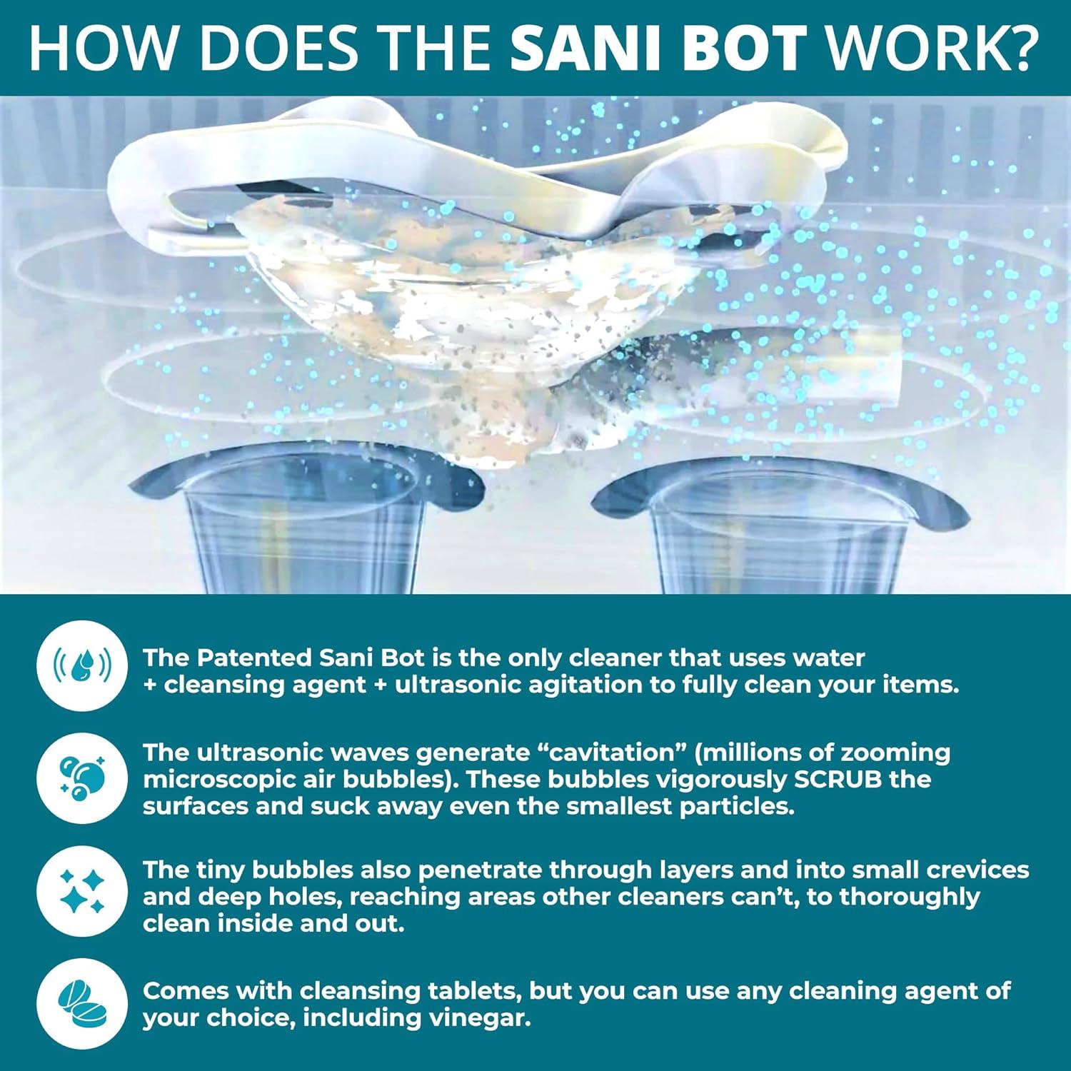 Limpiador de Equipos de Sueño Sani Bot D3 - 60 Tabletas, 3L