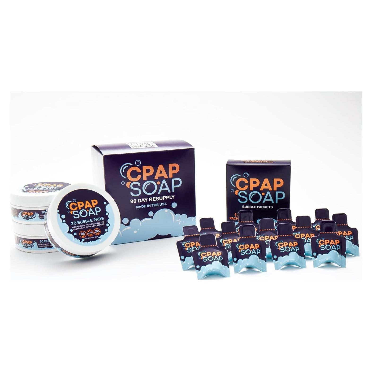 Kit de limpieza CPAP Soap 90 días - Jabón y toallitas