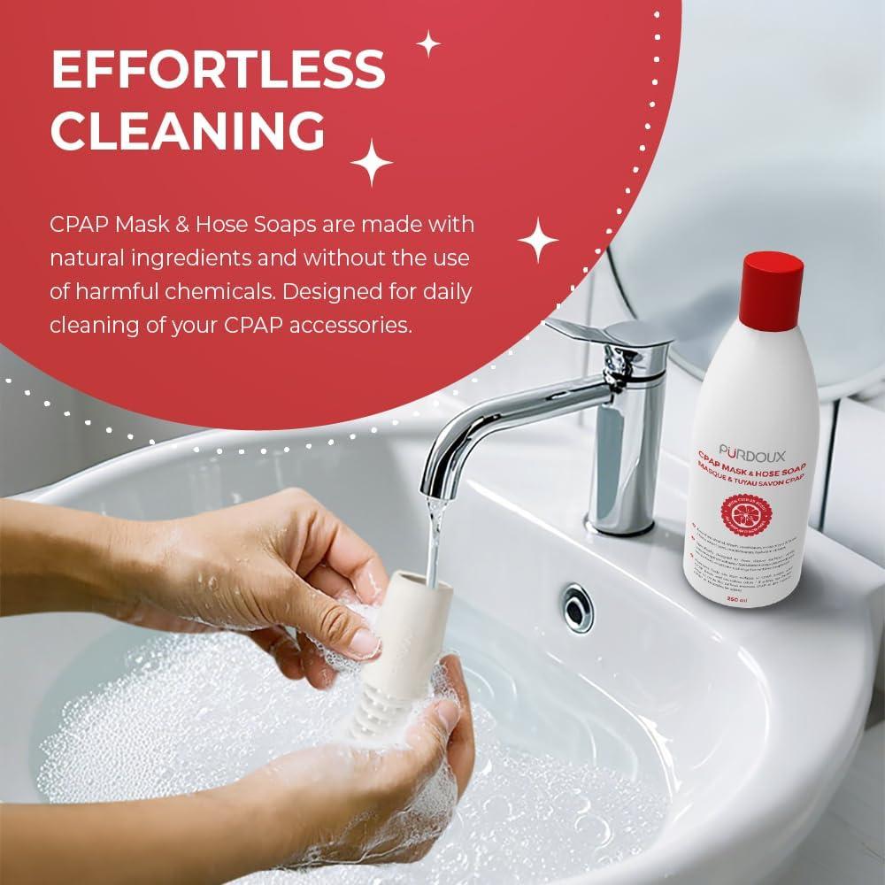 Jabón limpiador CPAP PURDOUX 3x250ml Pomelo-Limón