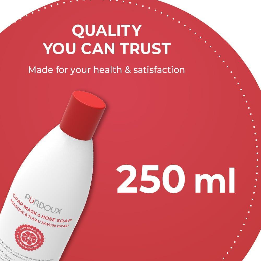 Jabón limpiador CPAP PURDOUX 3x250ml Pomelo-Limón