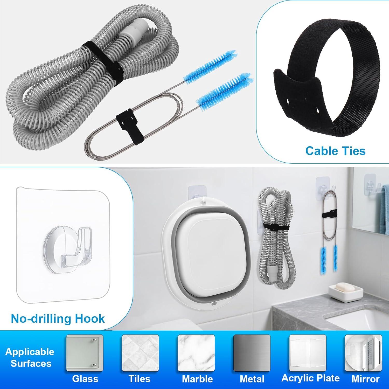 Kit de Limpieza CPAP XANGNIER con Cepillos y Lavabo Plegable