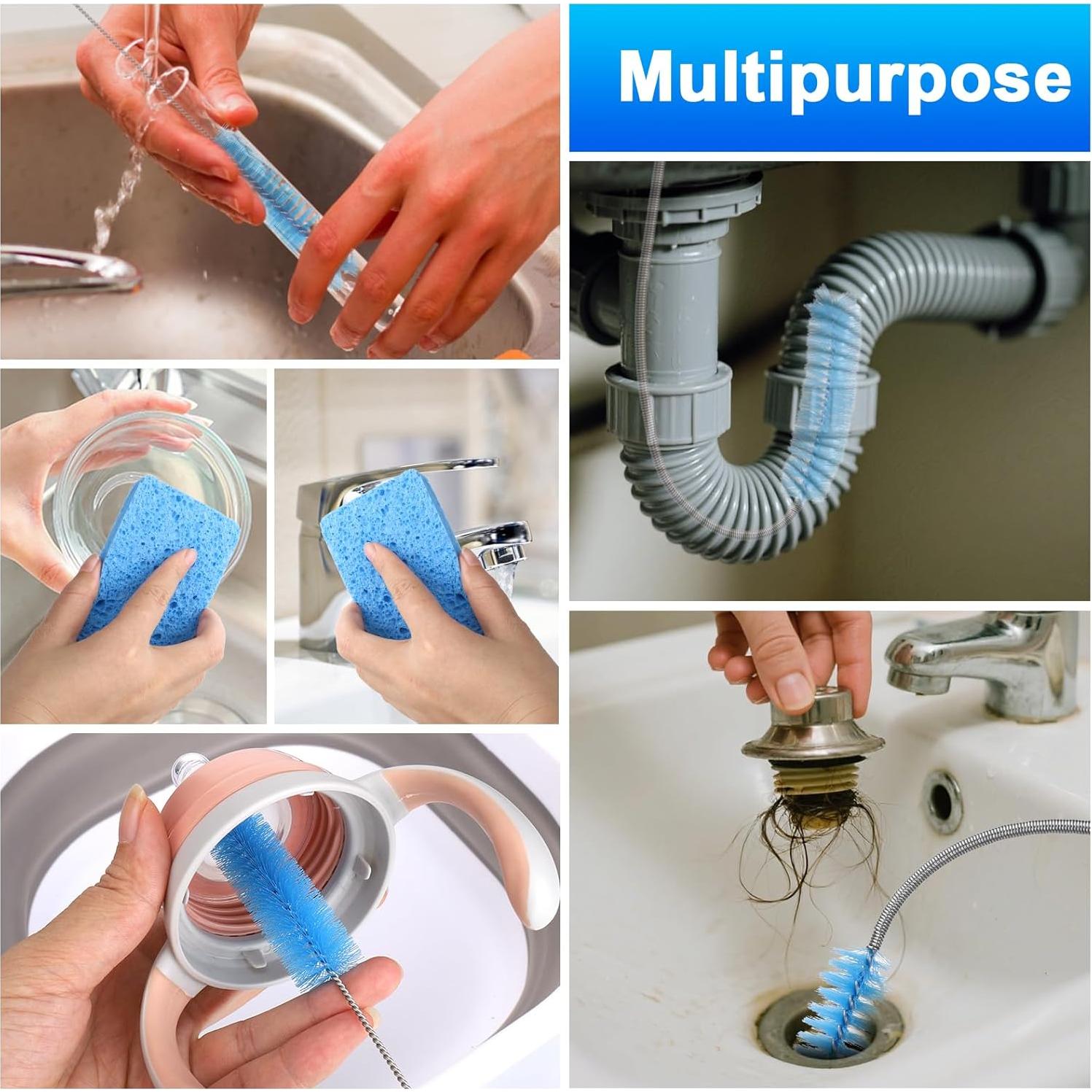 Kit de Limpieza CPAP XANGNIER con Cepillos y Lavabo Plegable