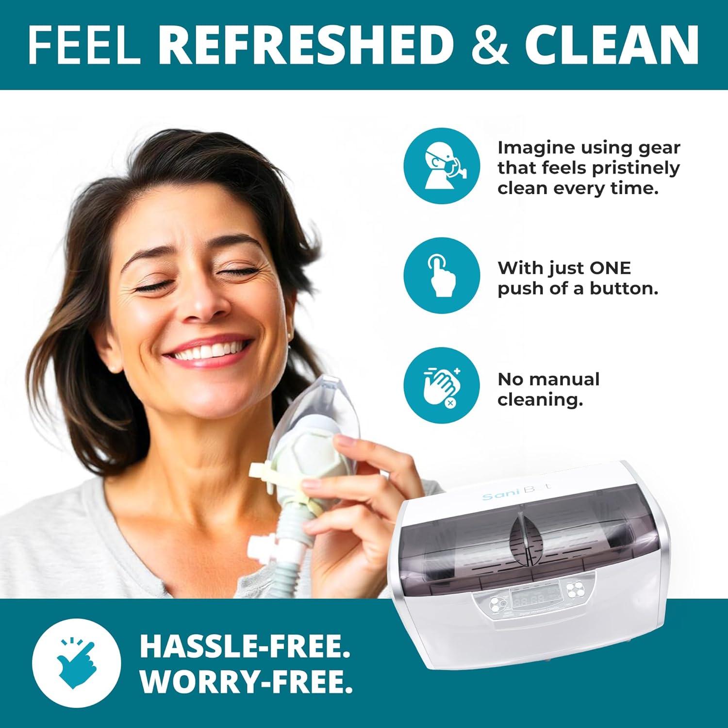 Limpiador Ultrasónico Sani Bot D6 - 60 Tabletas, 6L Acero Inoxidable