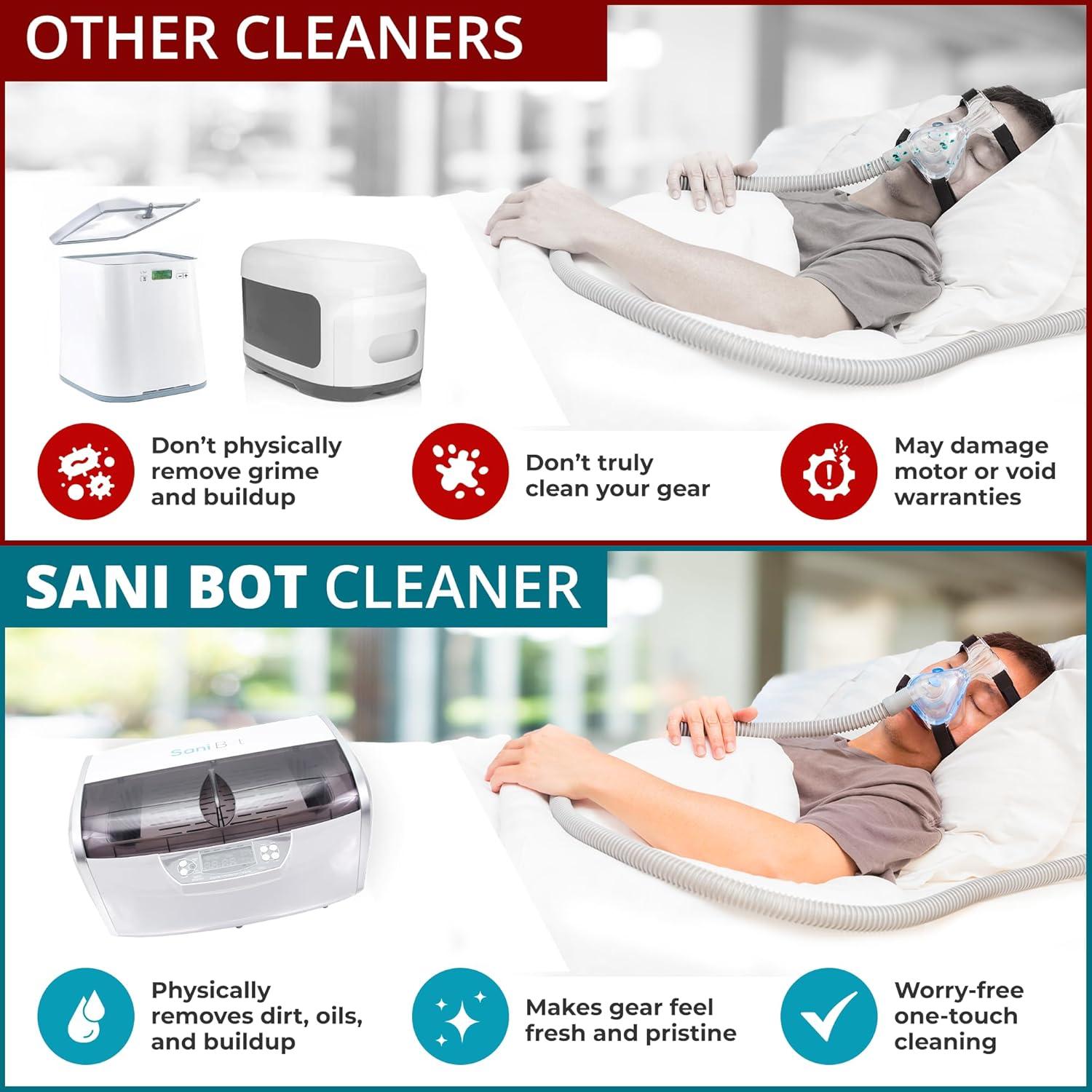 Limpiador Ultrasónico Sani Bot D6 - 60 Tabletas, 6L Acero Inoxidable