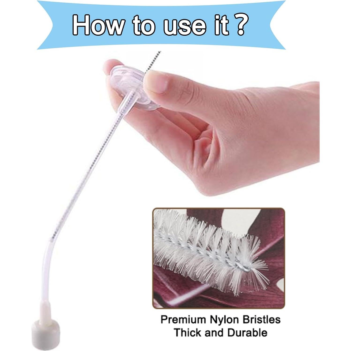 Limpiador de Popotes YETI Sovipal - 5 Piezas 20.32cm Acero Inoxidable