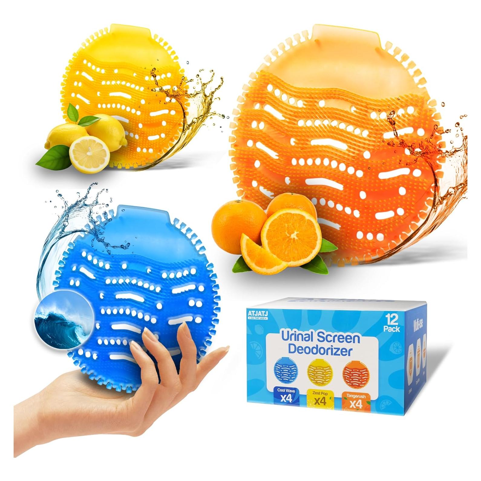 12 Paquetes Desodorante de Orinal ATJATJ - 3 Aromas Frescos