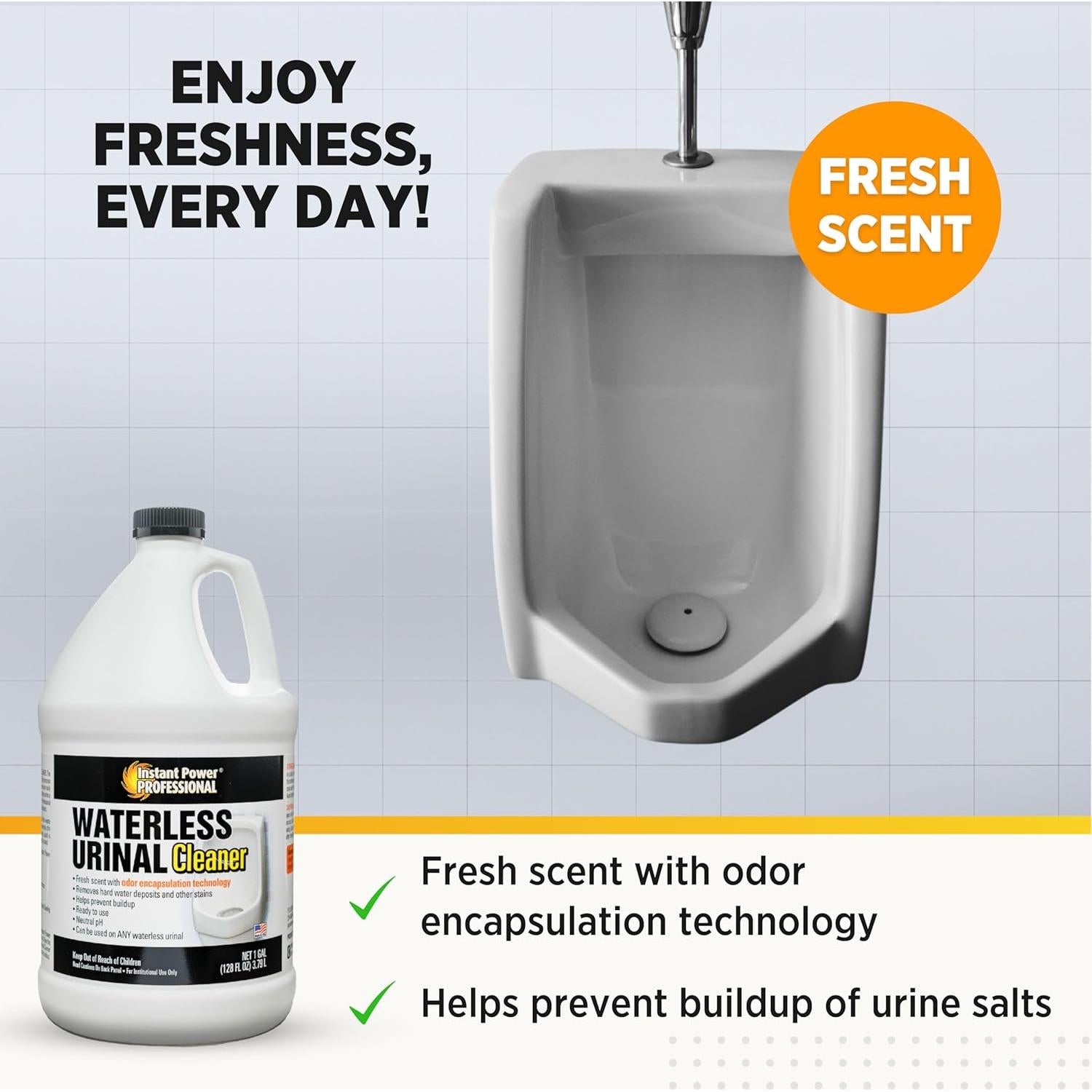 Limpiador de Urinarios Sin Agua Instant Power 3.78 L - Elimina Manchas