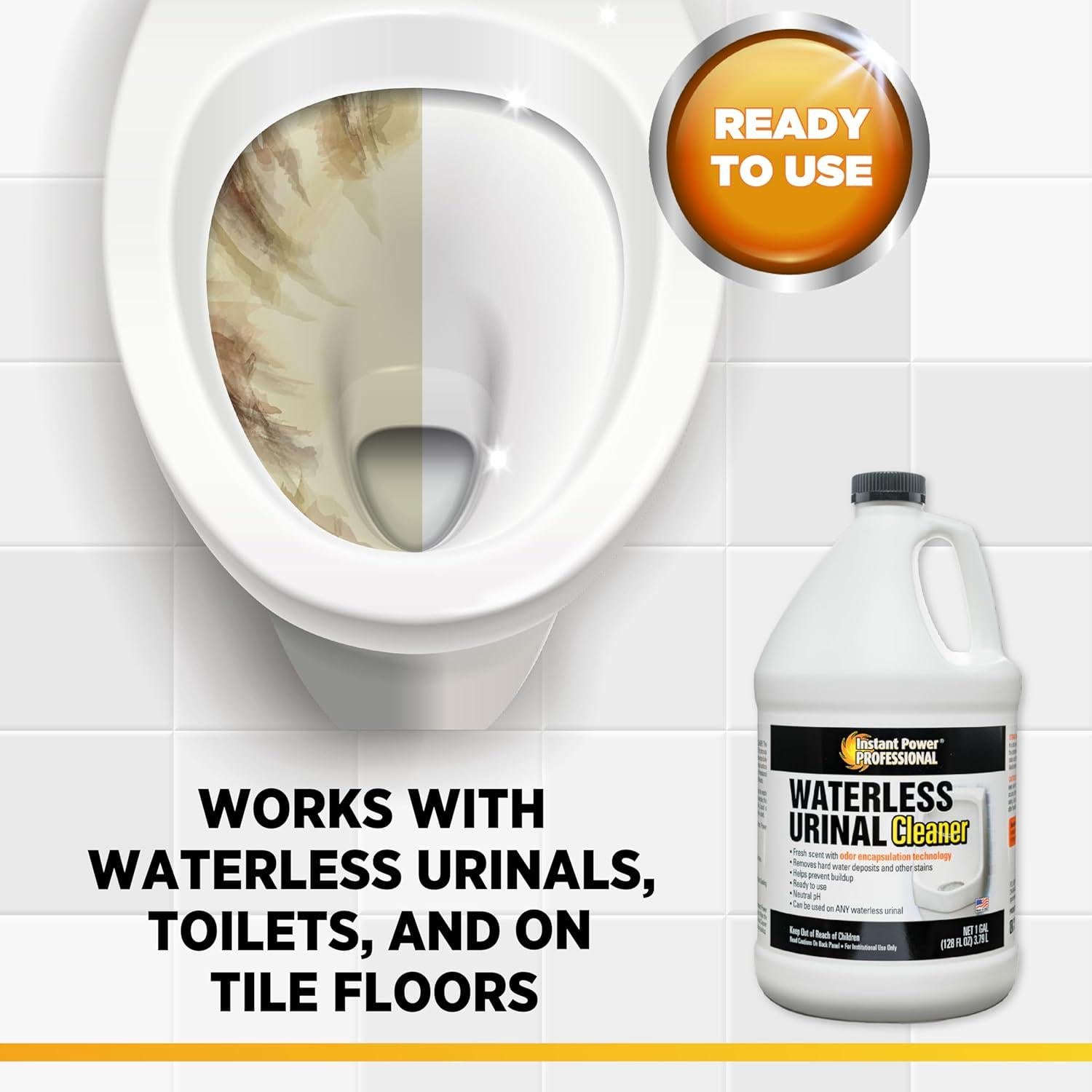 Limpiador de Urinarios Sin Agua Instant Power 3.78 L - Elimina Manchas