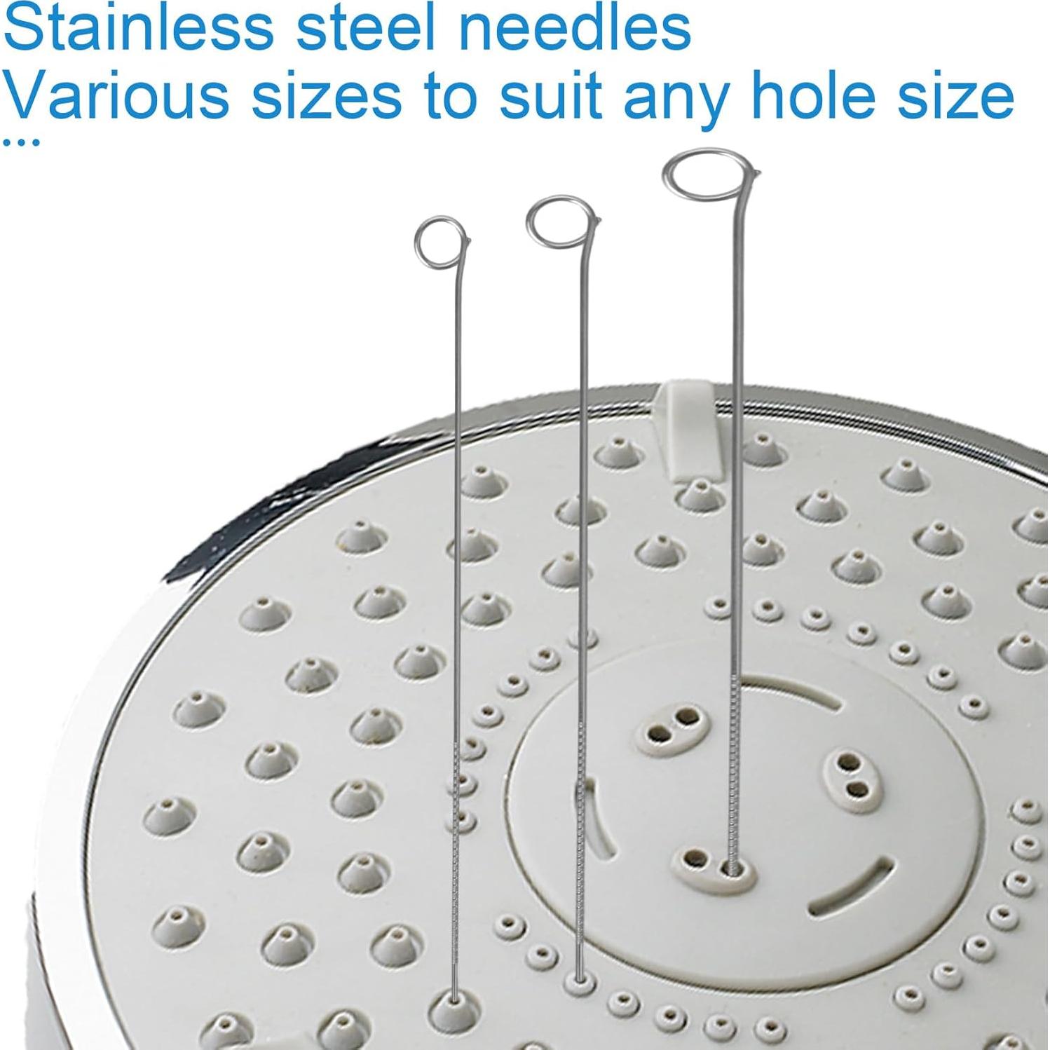 30 Piezas Limpiador de Cabezal de Ducha Lasuroa - Agujas y Cepillos