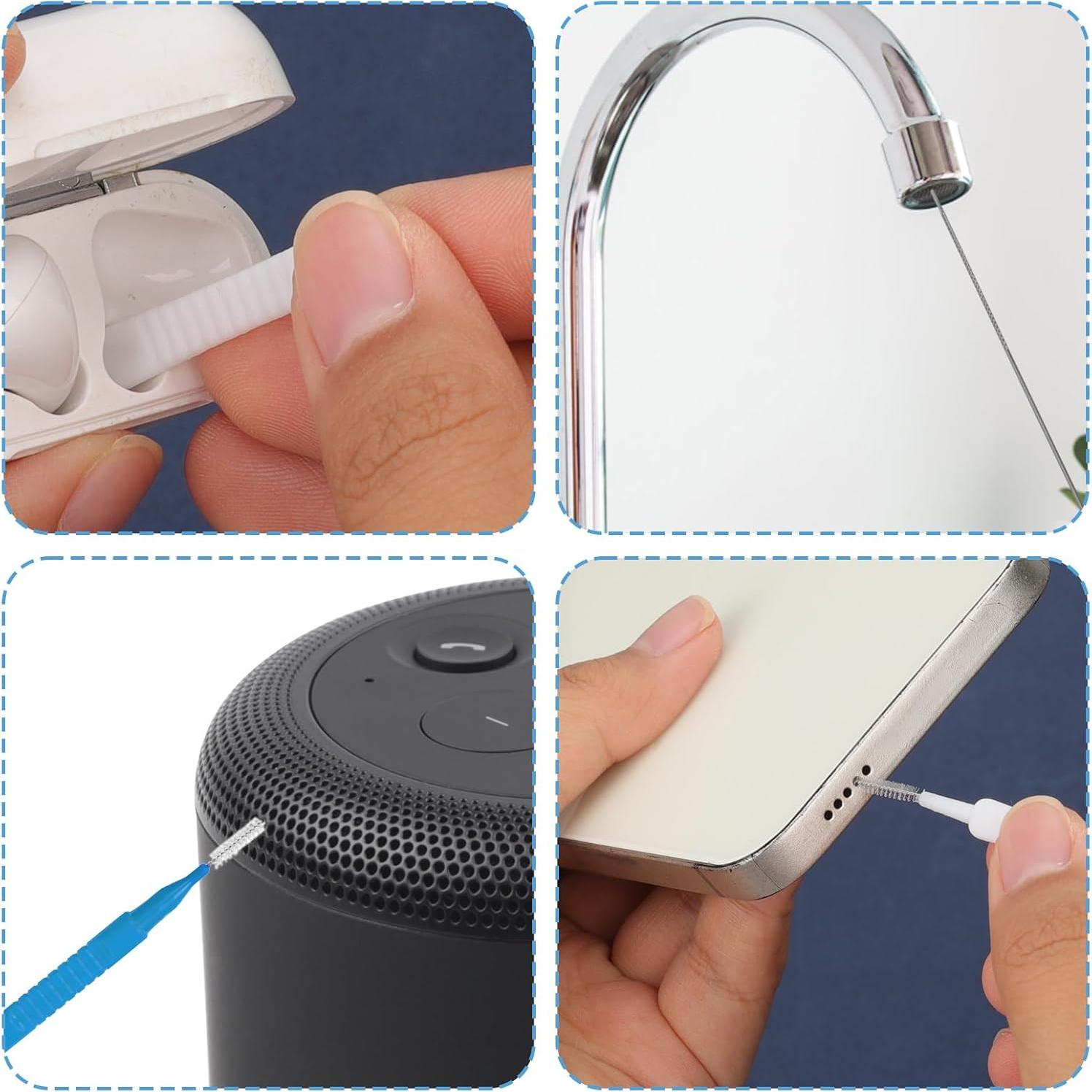 30 Piezas Limpiador de Cabezal de Ducha Lasuroa - Agujas y Cepillos