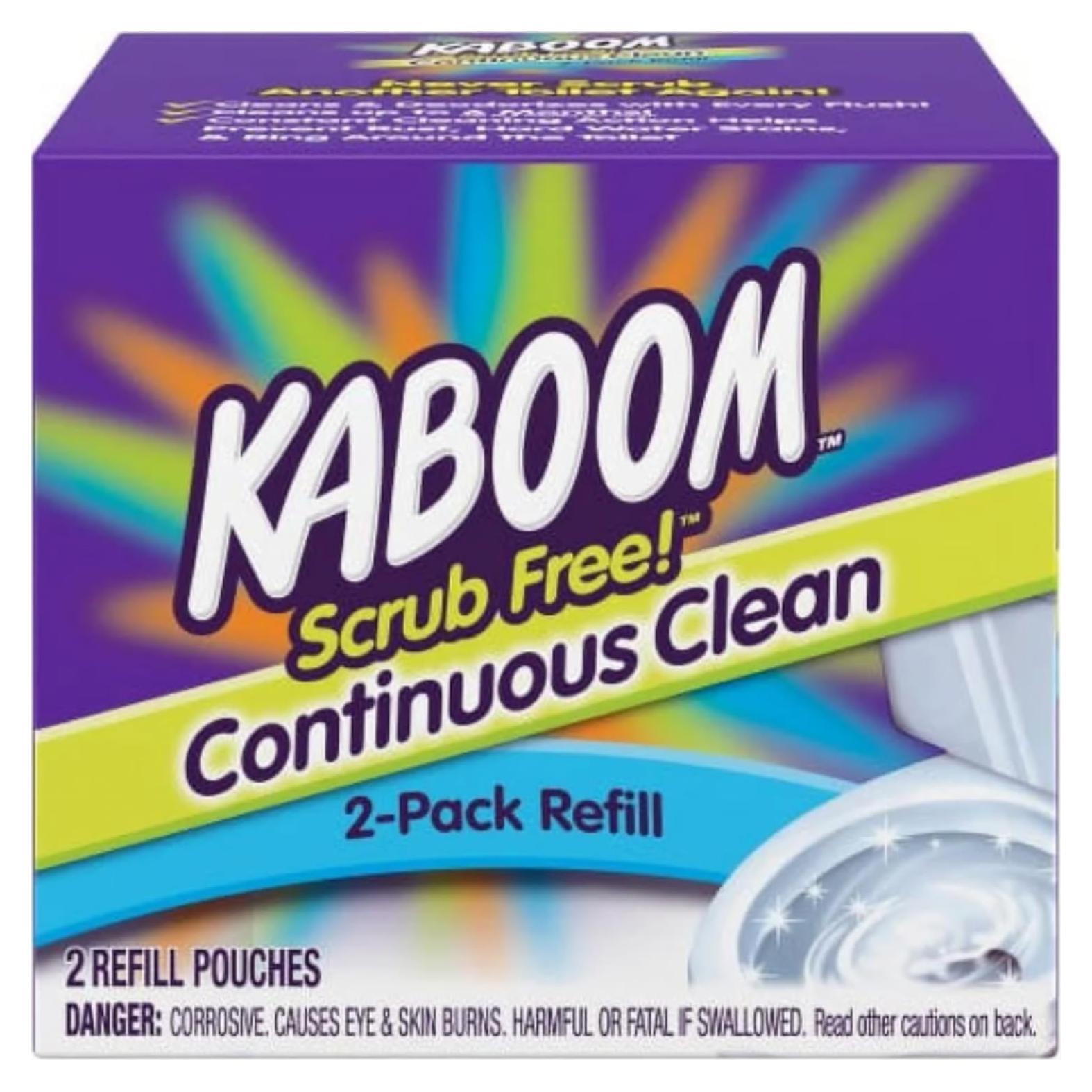 Tabletas de Recarga Kaboom Scrub Free! para Inodoro - 2 Unidades