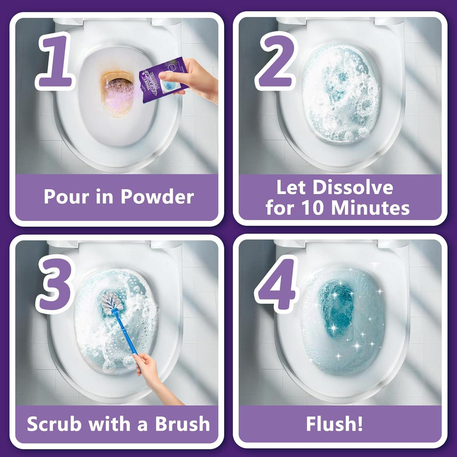 Limpiador de Inodoro en Polvo Krris 4x85g Fragancia Lavanda